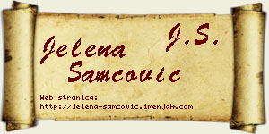Jelena Samčović vizit kartica
